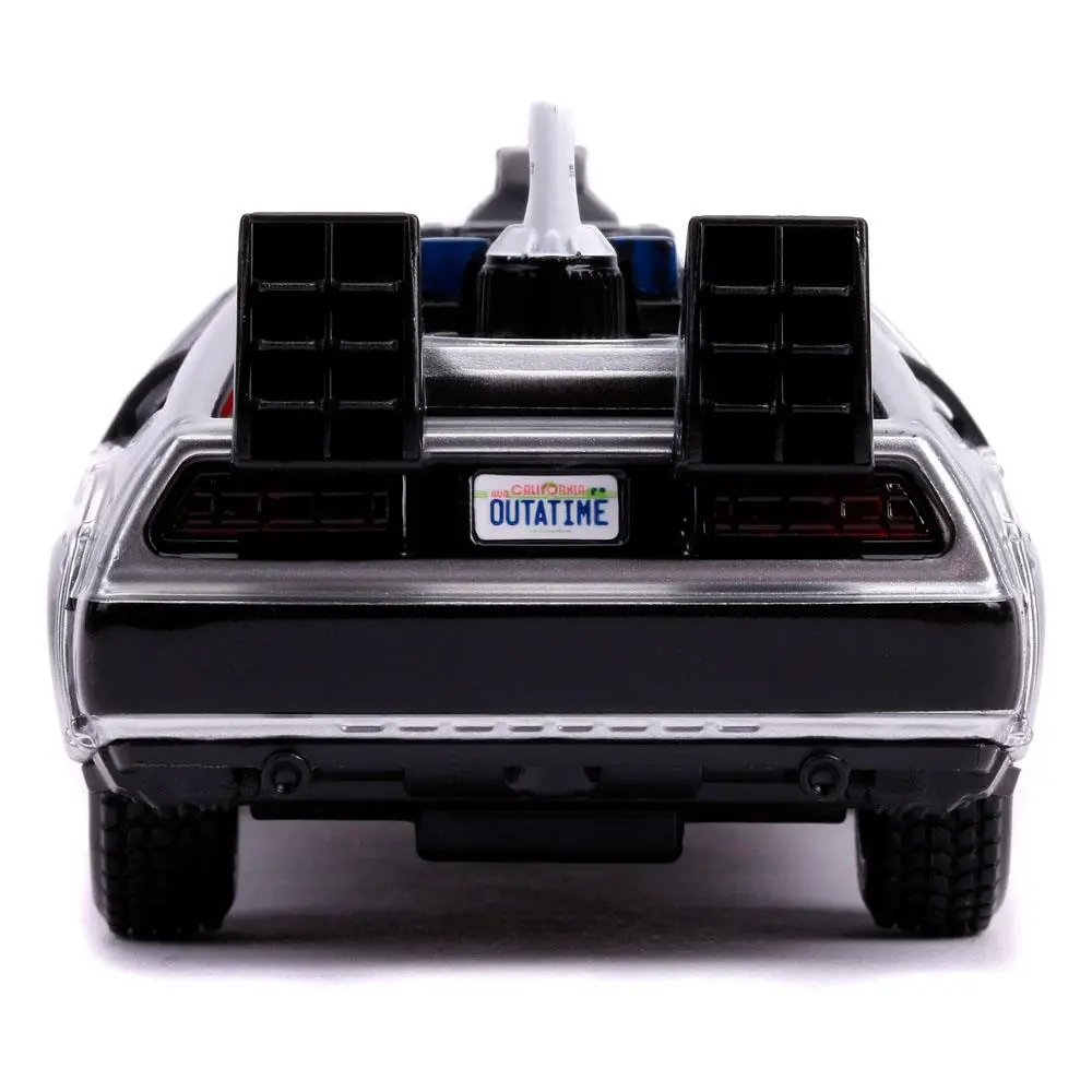 Back to the Future II Hollywood Rides Diecast Model 1/32 DeLorean Time Machine termékfotó