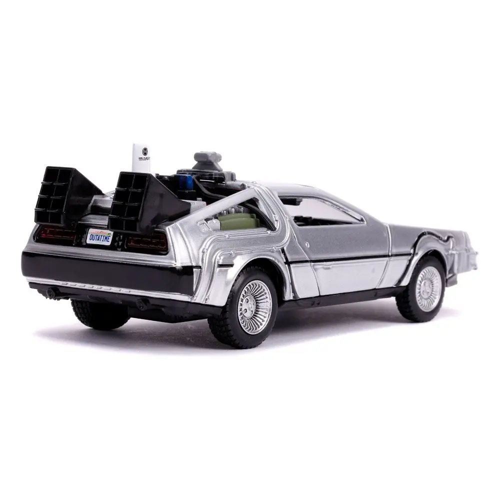 Back to the Future II Hollywood Rides Diecast Model 1/32 DeLorean Time Machine termékfotó