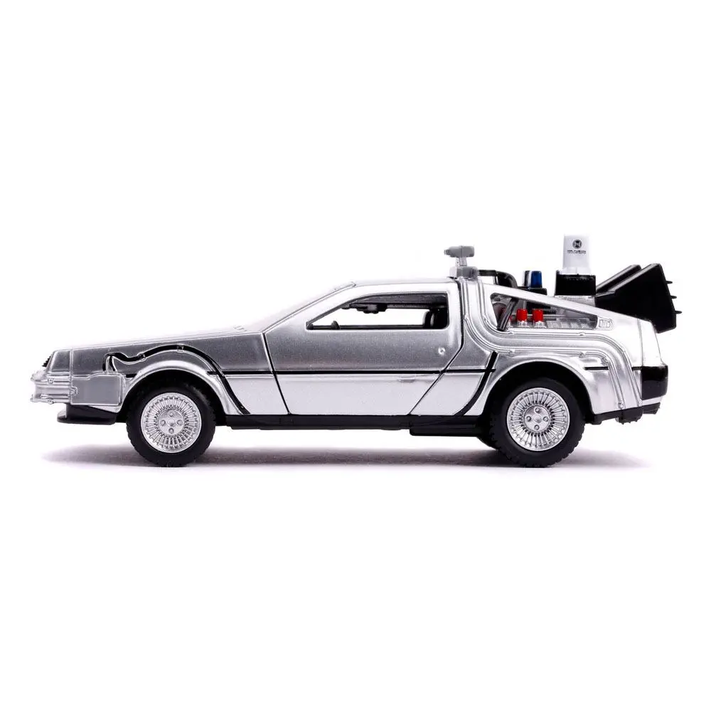 Back to the Future II Hollywood Rides Diecast Model 1/32 DeLorean Time Machine termékfotó