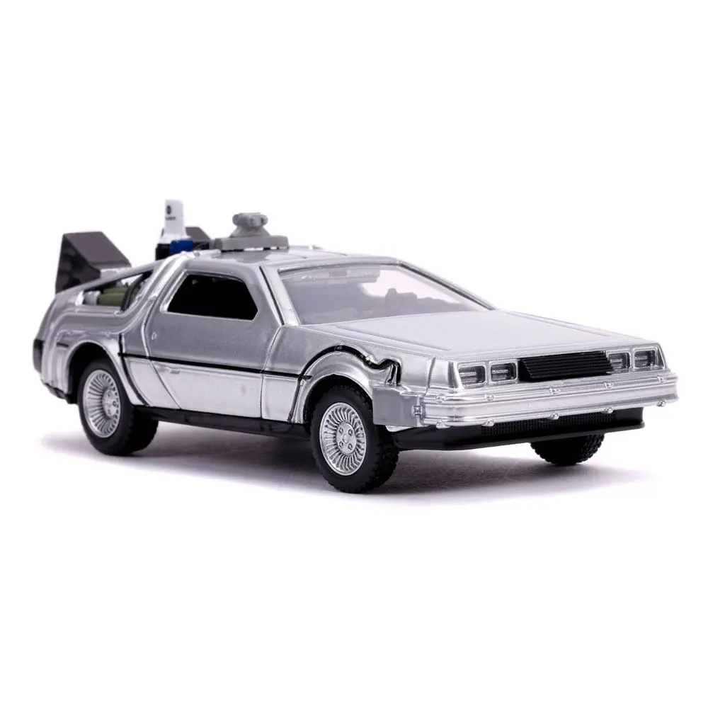 Back to the Future II Hollywood Rides Diecast Model 1/32 DeLorean Time Machine termékfotó