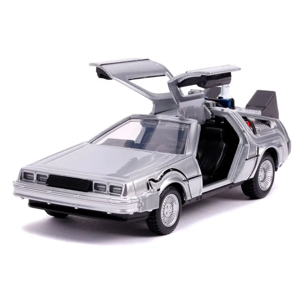 Back to the Future II Hollywood Rides Diecast Model 1/32 DeLorean Time Machine termékfotó