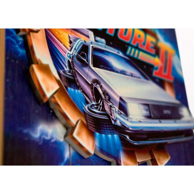 Back to the Future II Woodart 3D fa anyagú poszter festmény termékfotó