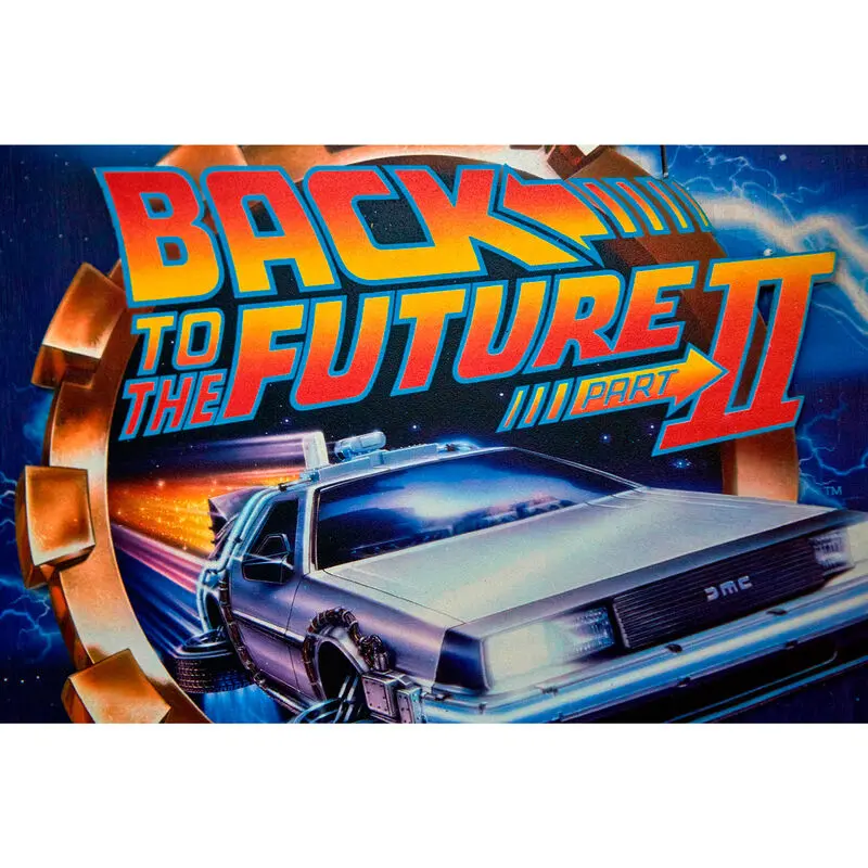 Back to the Future II Woodart 3D fa anyagú poszter festmény termékfotó
