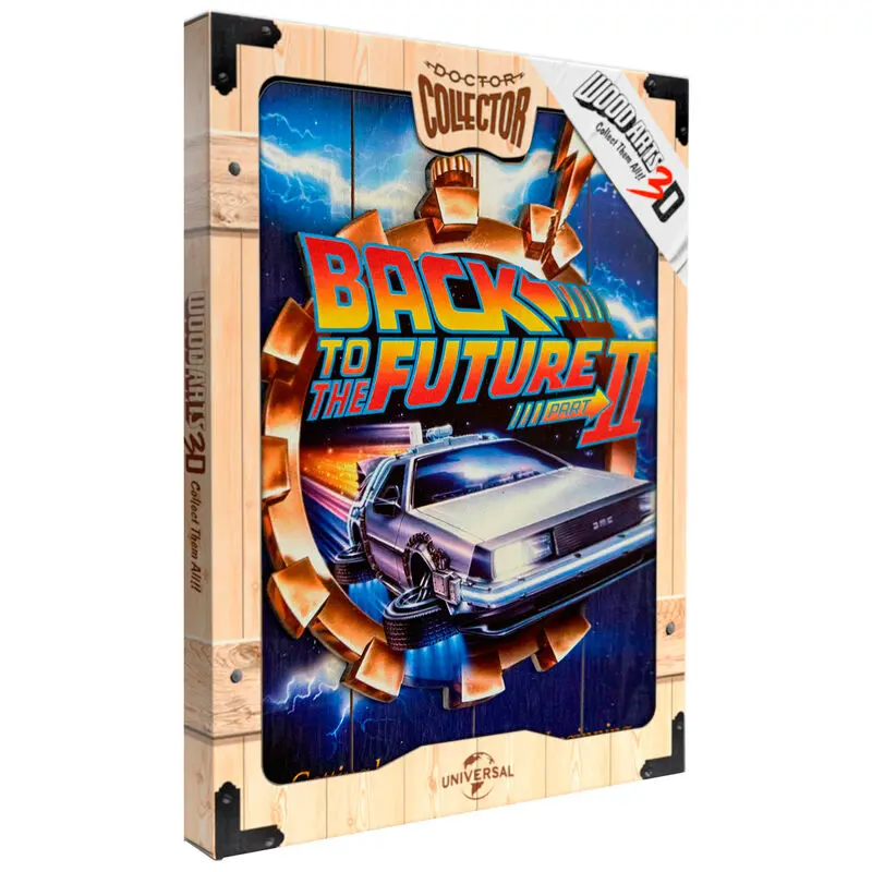 Back to the Future II Woodart 3D fa anyagú poszter festmény termékfotó