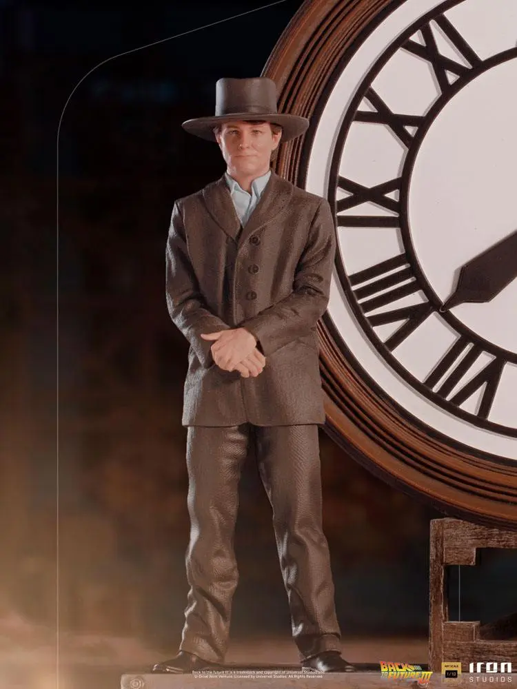 Back to the Future III Deluxe Art Scale 1/10 Marty and Doc at the Clock szobor figura 30 cm termékfotó