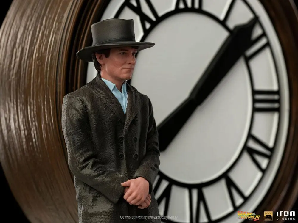 Back to the Future III Deluxe Art Scale 1/10 Marty and Doc at the Clock szobor figura 30 cm termékfotó