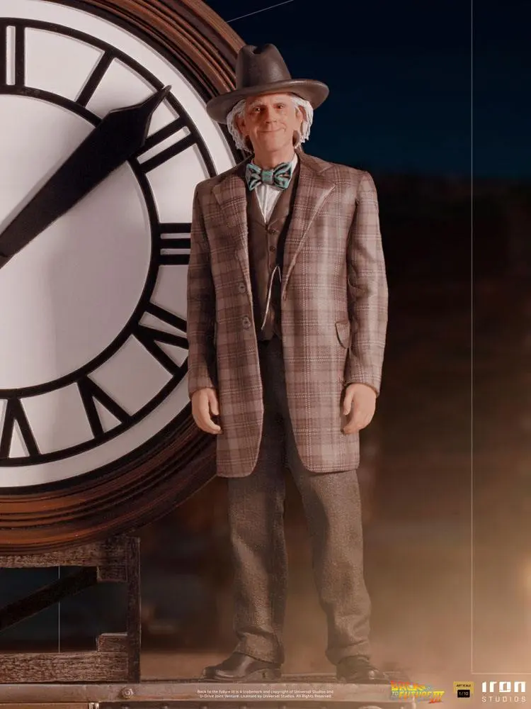 Back to the Future III Deluxe Art Scale 1/10 Marty and Doc at the Clock szobor figura 30 cm termékfotó
