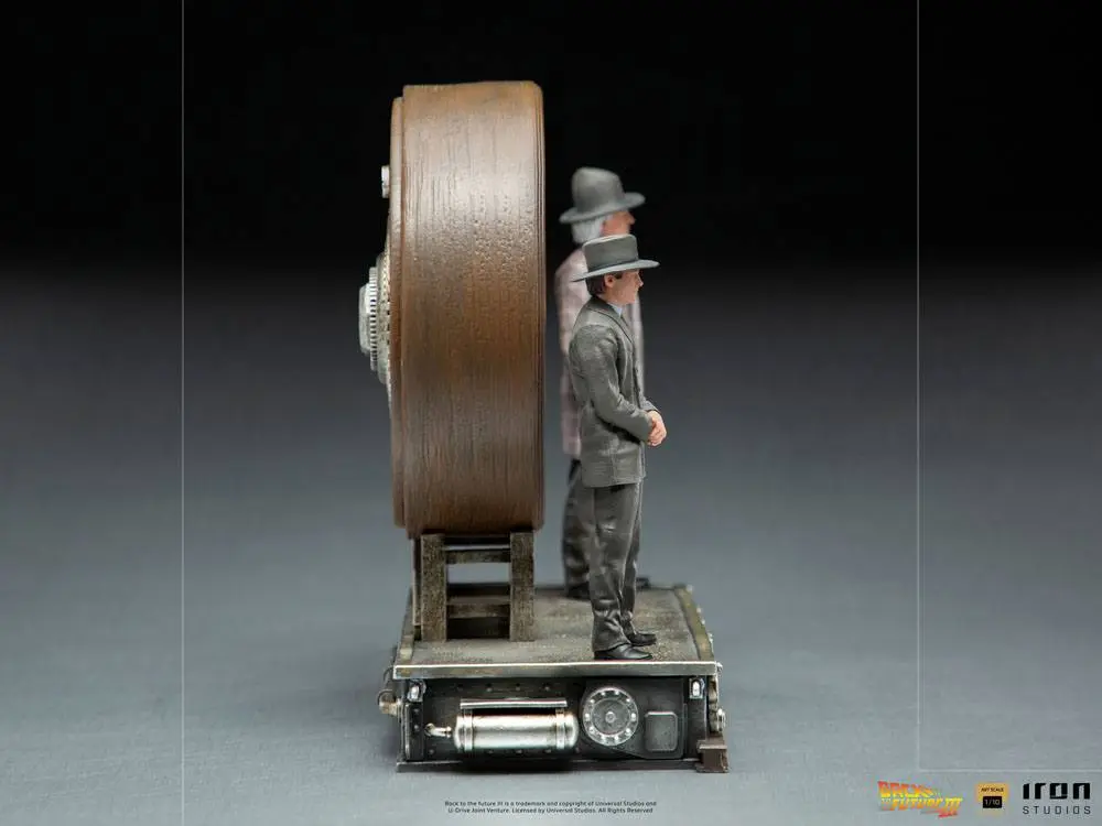 Back to the Future III Deluxe Art Scale 1/10 Marty and Doc at the Clock szobor figura 30 cm termékfotó