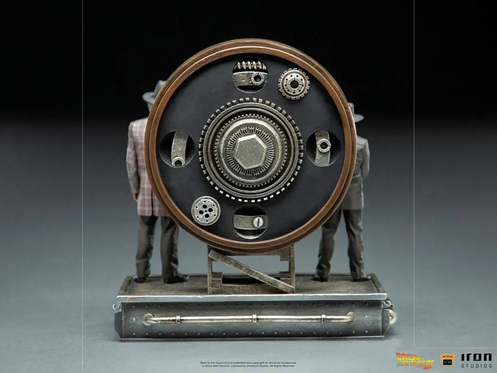 Back to the Future III Deluxe Art Scale 1/10 Marty and Doc at the Clock szobor figura 30 cm termékfotó