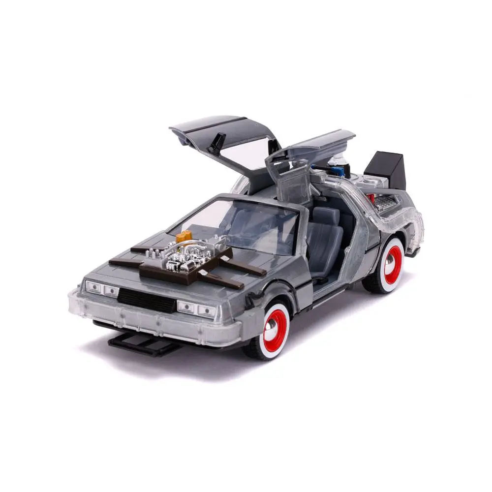 Back to the Future III Hollywood Rides Diecast Model 1/24 DeLorean Time Machine termékfotó