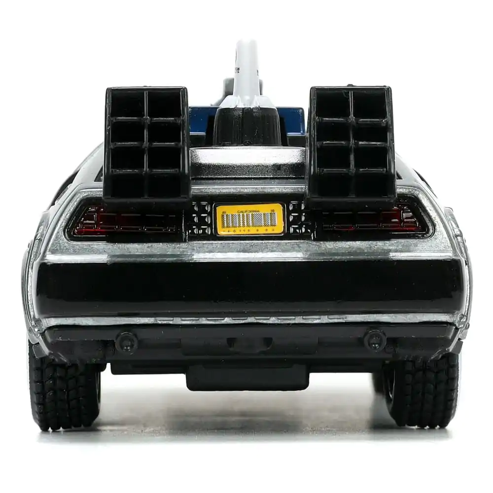 Back to the Future III Hollywood Rides Diecast Model 1/32 DeLorean Time Machine Free Rolling termékfotó