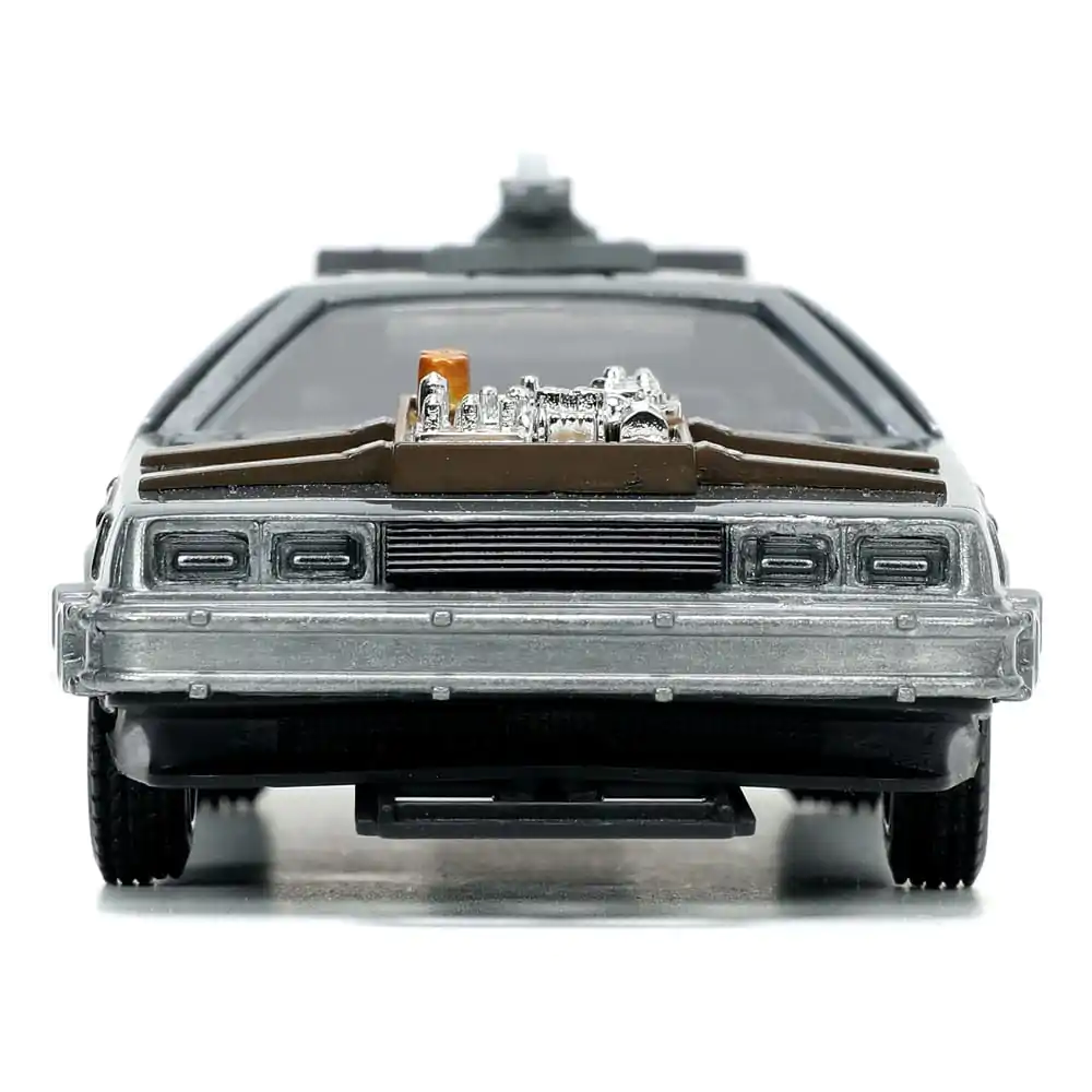 Back to the Future III Hollywood Rides Diecast Model 1/32 DeLorean Time Machine Free Rolling termékfotó