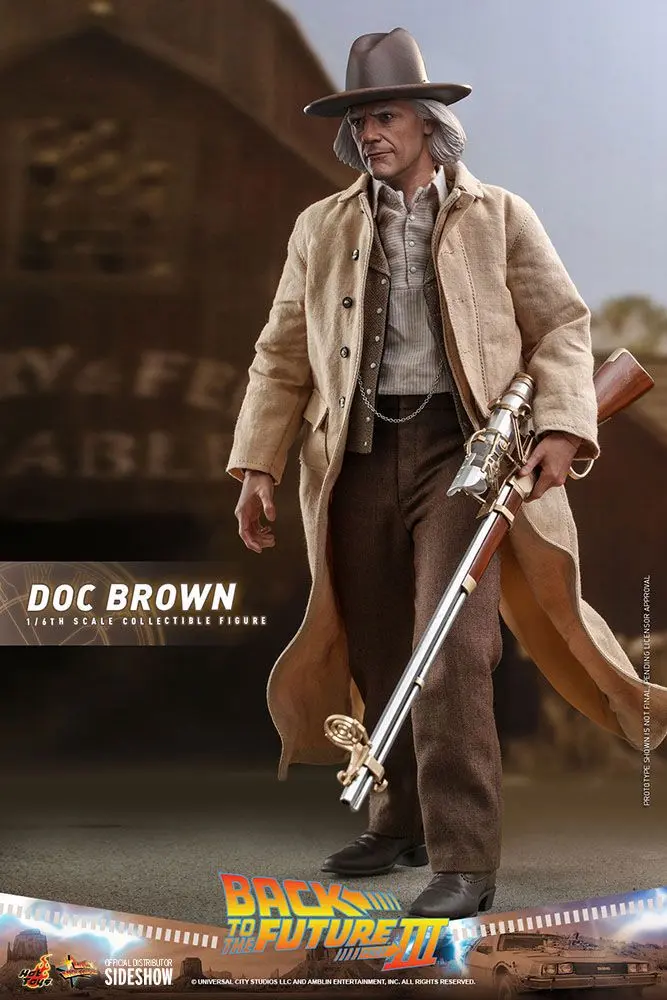 Back To The Future III Movie Masterpiece 1/6 Doc Brown akciófigura 32 cm termékfotó