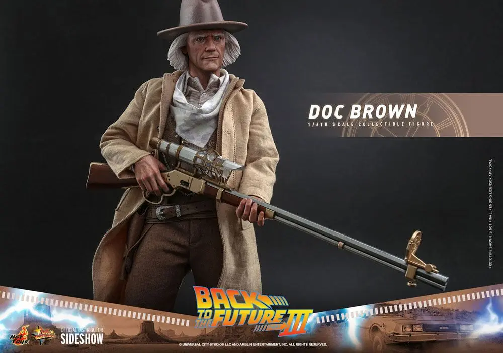 Back To The Future III Movie Masterpiece 1/6 Doc Brown akciófigura 32 cm termékfotó