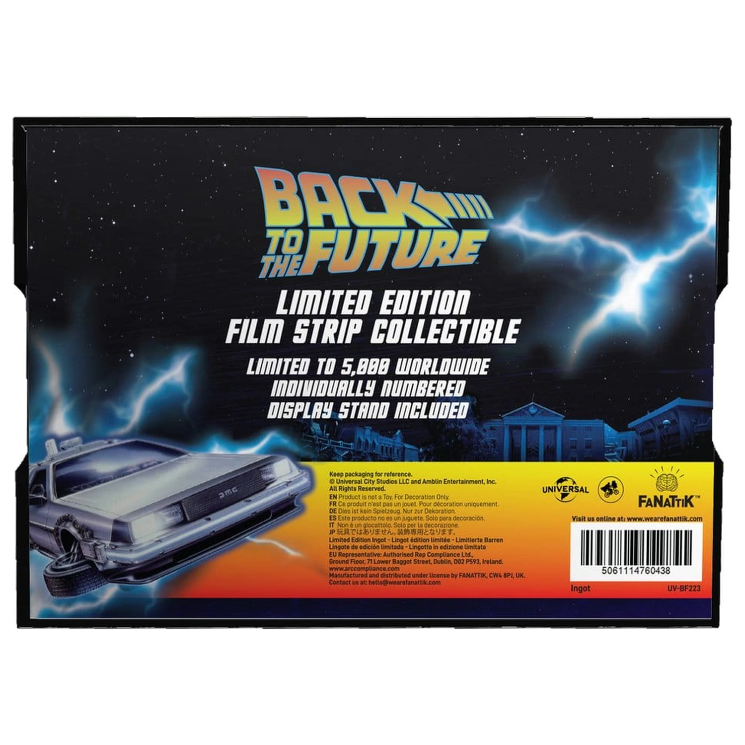 Back to the Future Ingot Metal Film Strip Collectible Limitált kiadás termékfotó