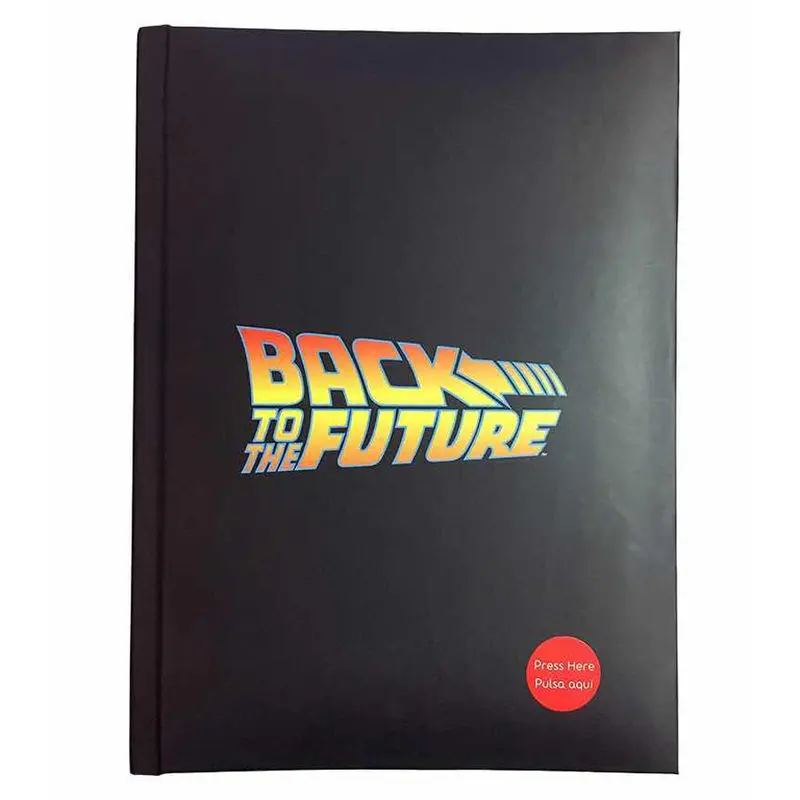 Back to the Future Logós világítós jegyzetfüzet termékfotó