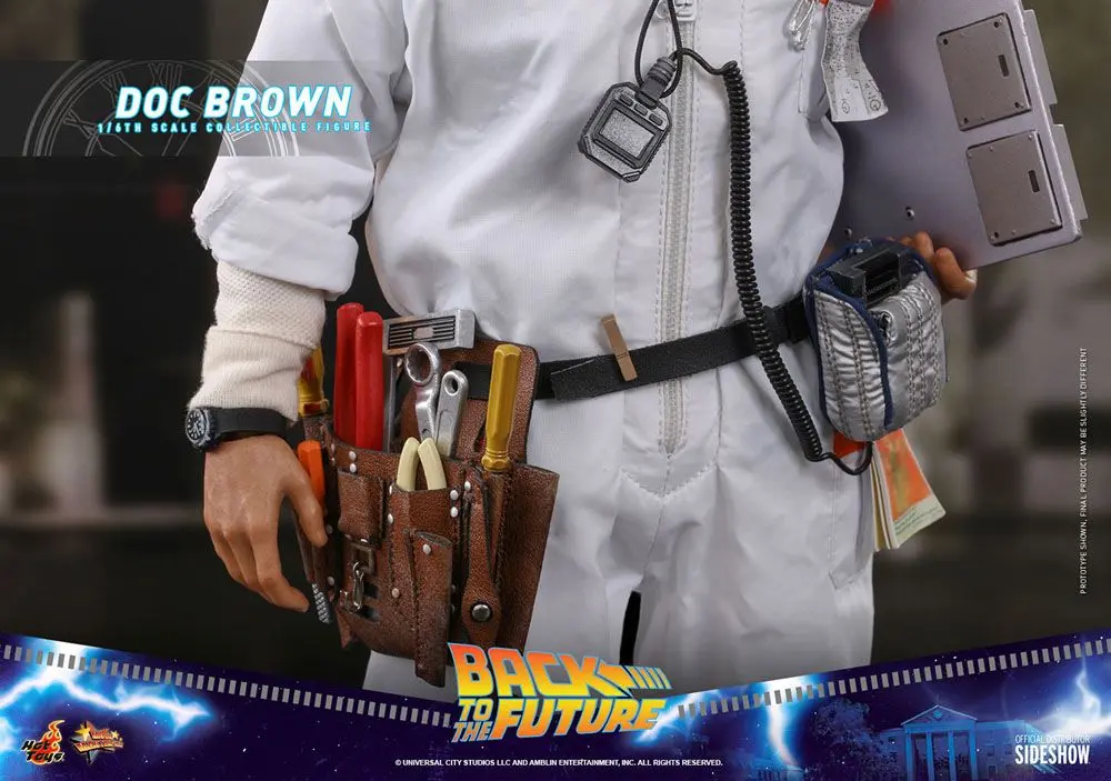 Back To The Future Movie Masterpiece 1/6 Doc Brown akciófigura 30 cm termékfotó