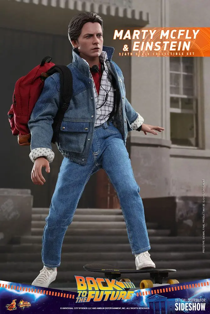 Back To The Future Movie Masterpiece 1/6 Marty McFly &amp; Einstein Exkluzív akciófigurák 28 cm termékfotó