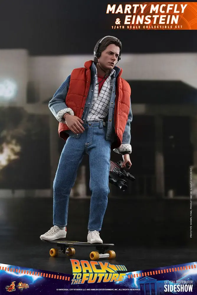 Back To The Future Movie Masterpiece 1/6 Marty McFly &amp; Einstein Exkluzív akciófigurák 28 cm termékfotó