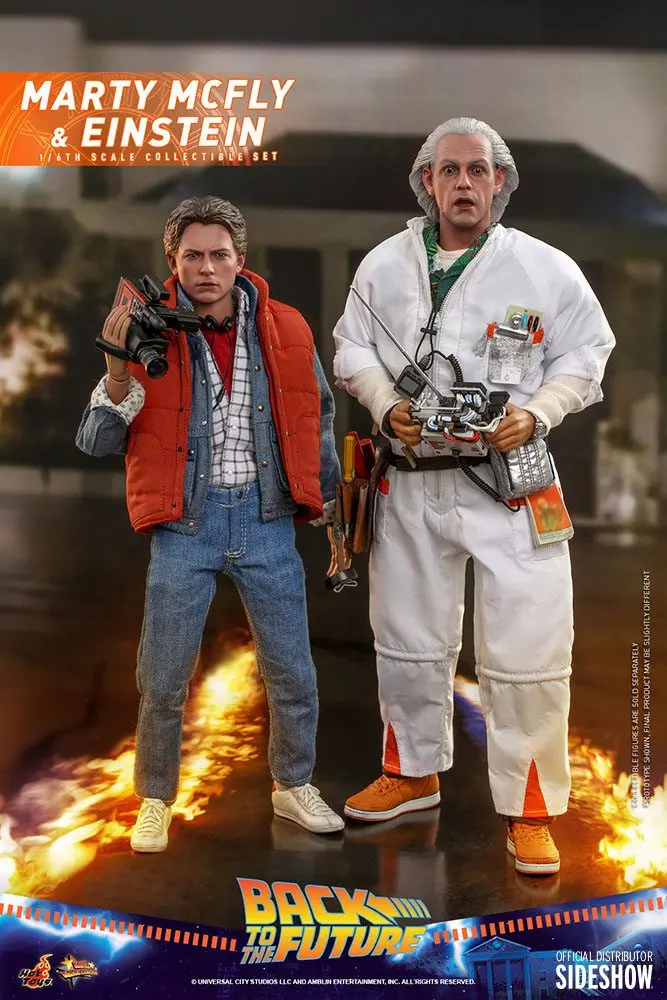 Back To The Future Movie Masterpiece 1/6 Marty McFly &amp; Einstein Exkluzív akciófigurák 28 cm termékfotó