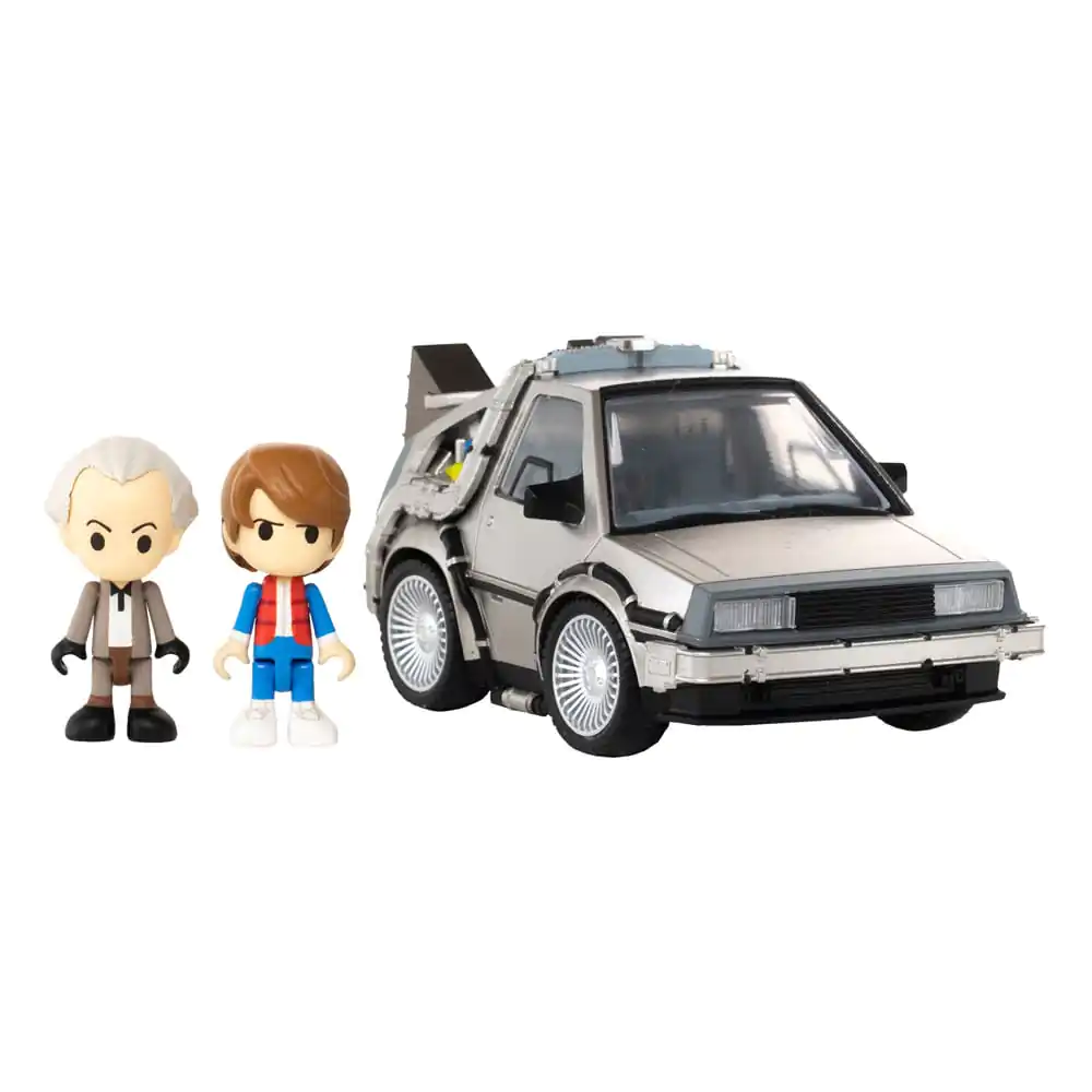 Back to the Future Q-Village jármű és mini-figurák Time Machine 9 cm termékfotó