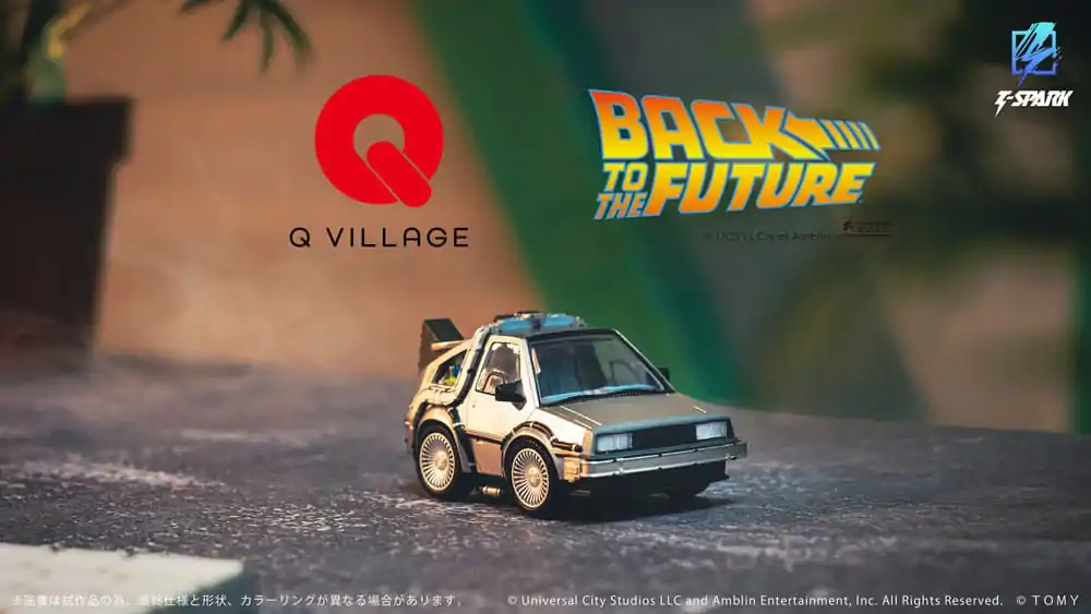 Back to the Future Q-Village jármű és mini-figurák Time Machine 9 cm termékfotó