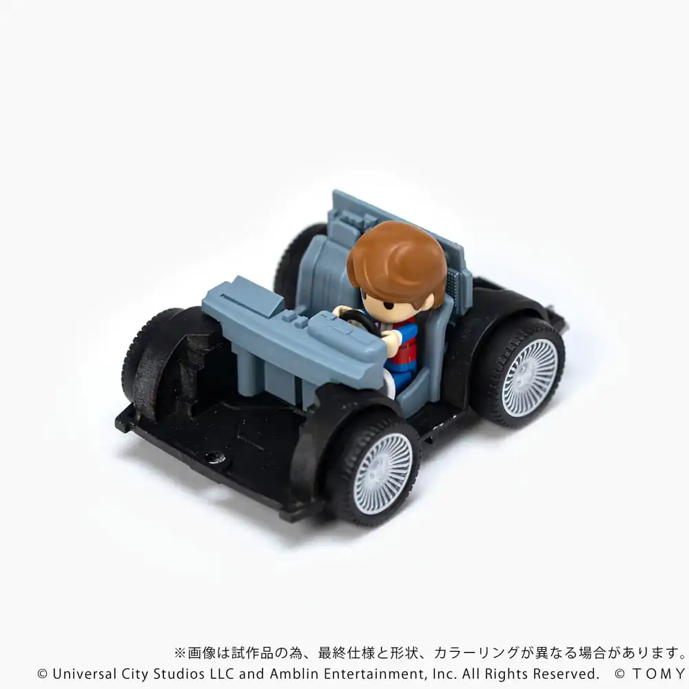 Back to the Future Q-Village jármű és mini-figurák Time Machine 9 cm termékfotó