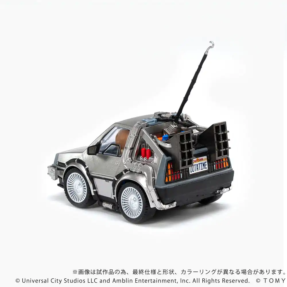 Back to the Future Q-Village jármű és mini-figurák Time Machine 9 cm termékfotó