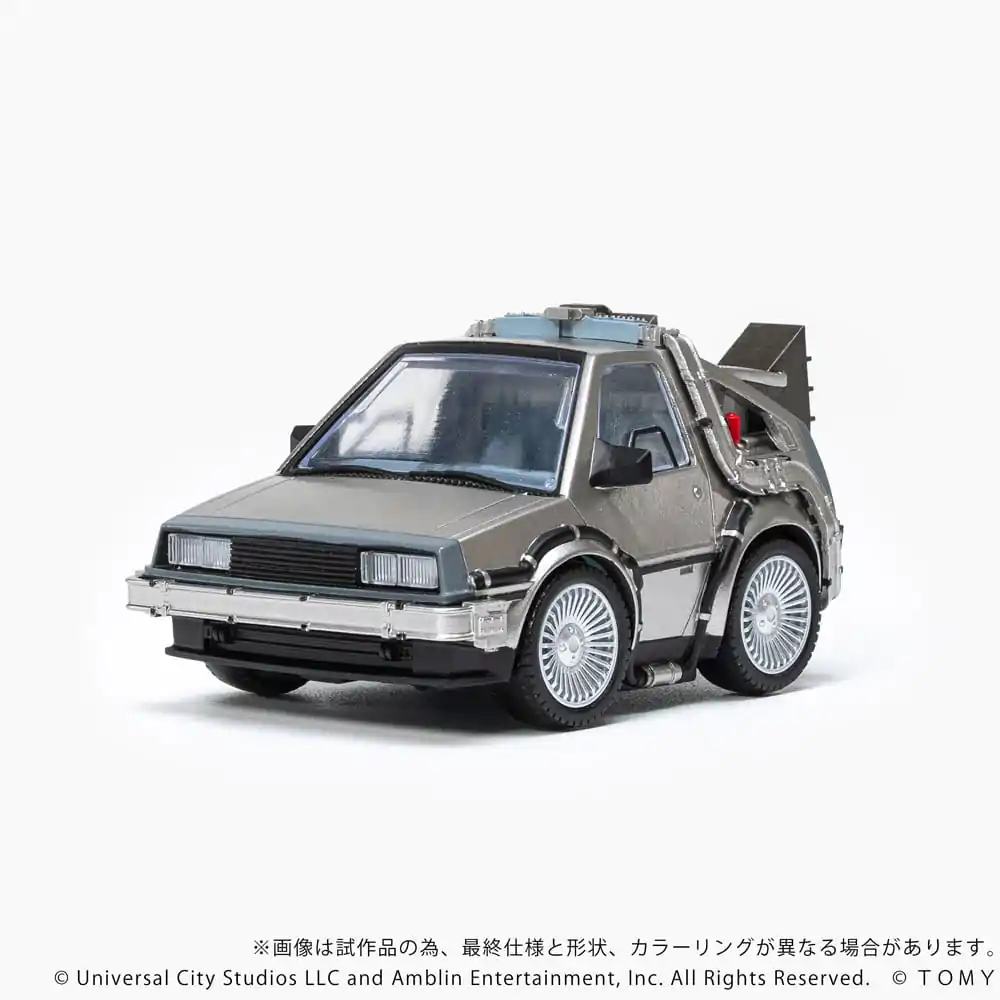 Back to the Future Q-Village járműs és mini-figurák Time Machine Deluxe Set 9 cm termékfotó