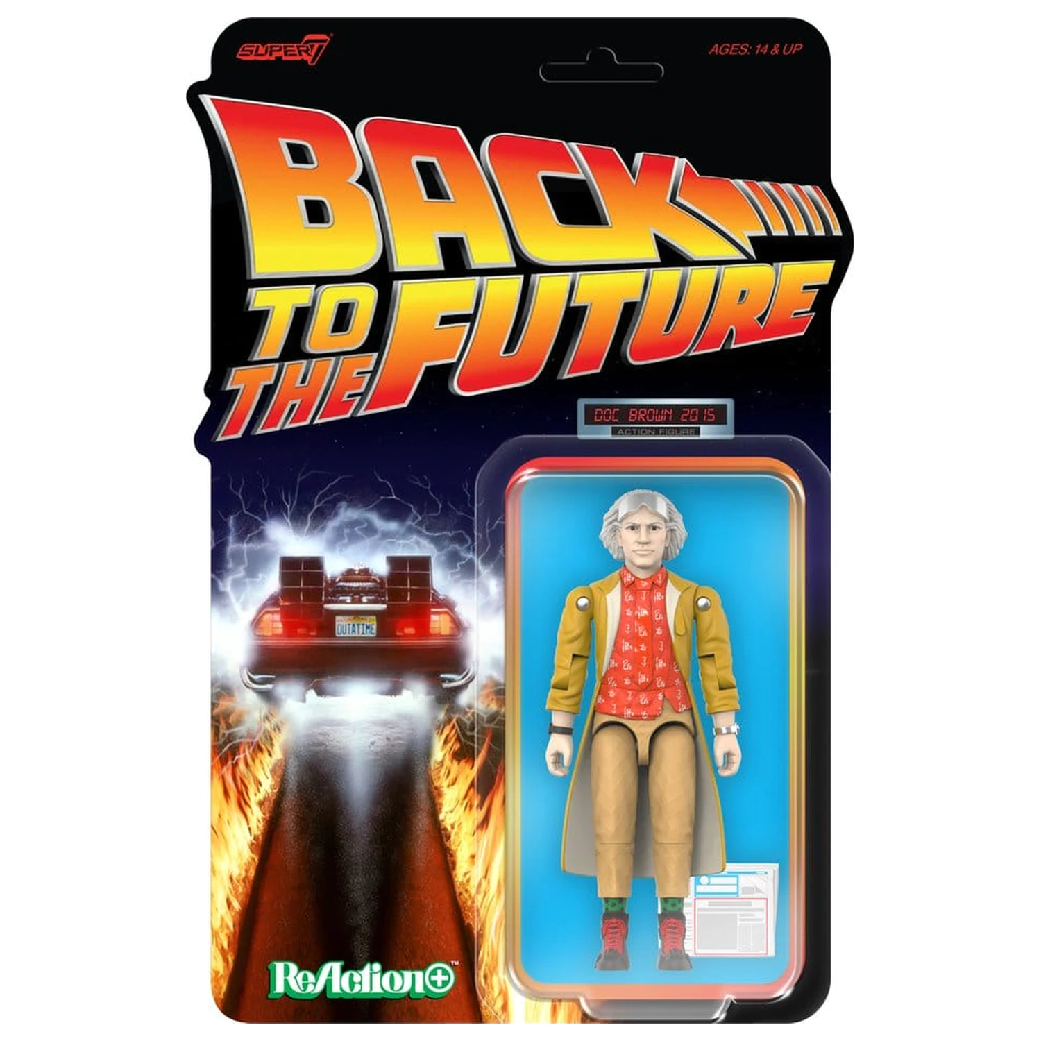 Back to the Future ReAction+ akciófigura Wave 02 Dr. Emmett Brown (2015) termékfotó