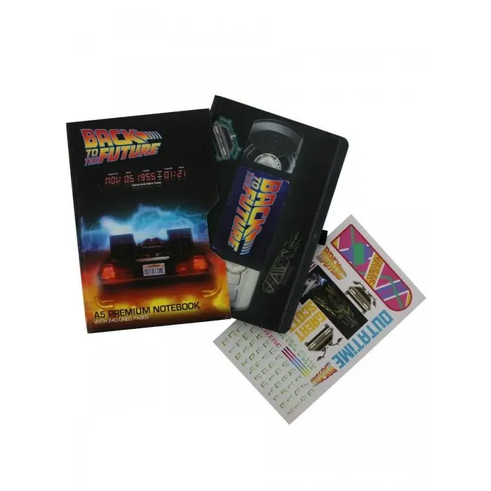Back to the Future VHS prémium A5 jegyzetfüzet termékfotó