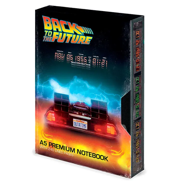 Back to the Future VHS prémium A5 jegyzetfüzet termékfotó