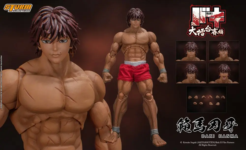 Baki 1/12 Baki Hanma akciófigura 18 cm termékfotó