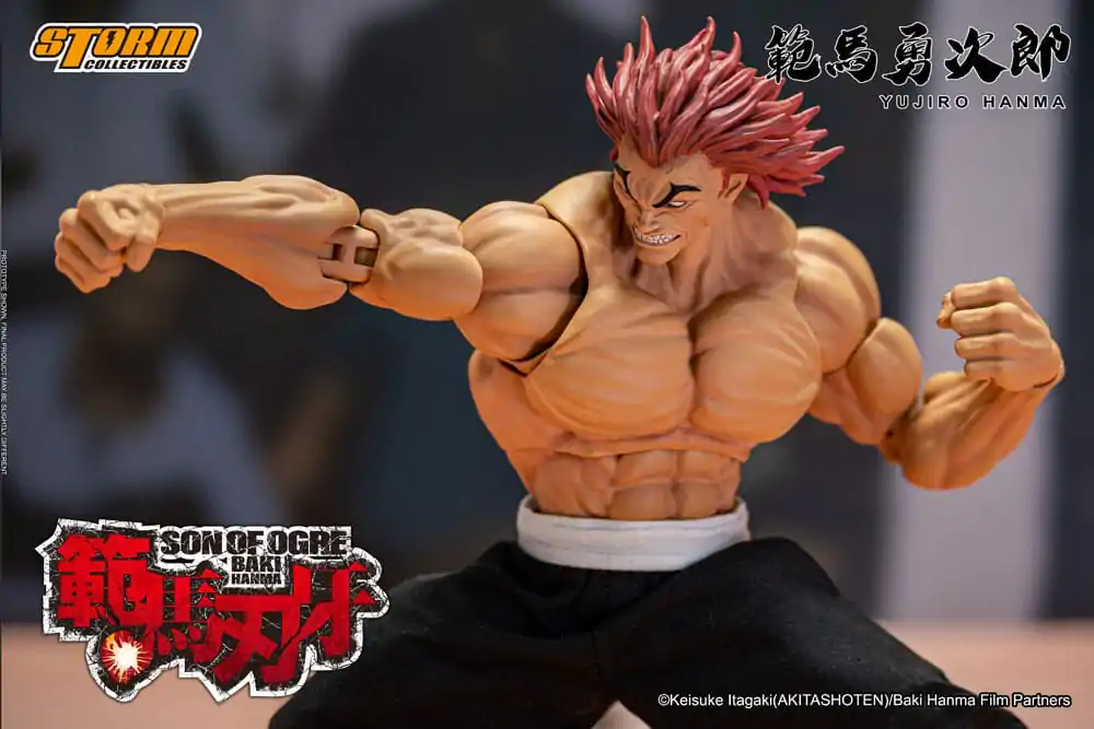 Baki 1/12 Yujiro Hanma akciófigura 18 cm termékfotó