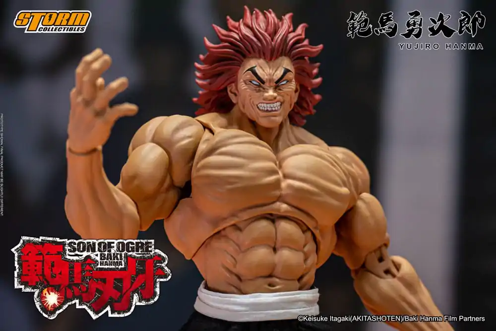 Baki 1/12 Yujiro Hanma akciófigura 18 cm termékfotó
