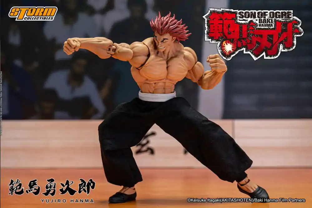 Baki 1/12 Yujiro Hanma akciófigura 18 cm termékfotó