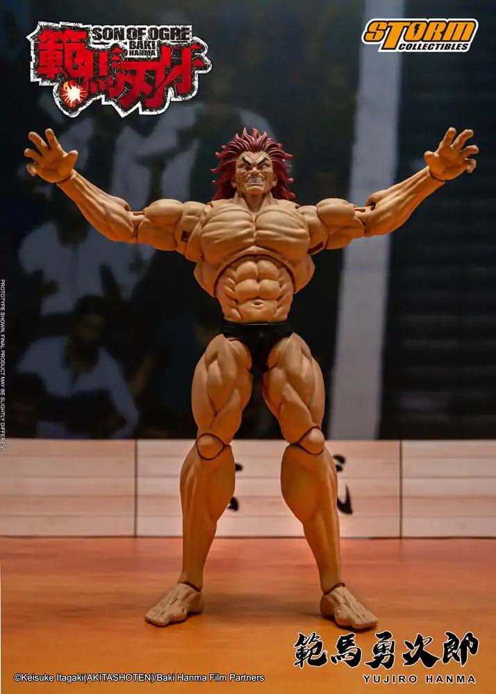 Baki 1/12 Yujiro Hanma akciófigura 18 cm termékfotó