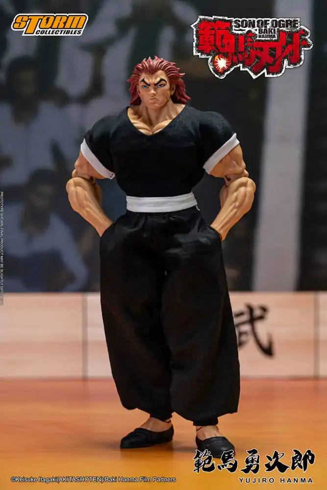 Baki 1/12 Yujiro Hanma akciófigura 18 cm termékfotó