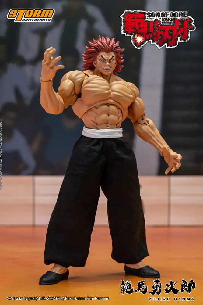 Baki 1/12 Yujiro Hanma akciófigura 18 cm termékfotó