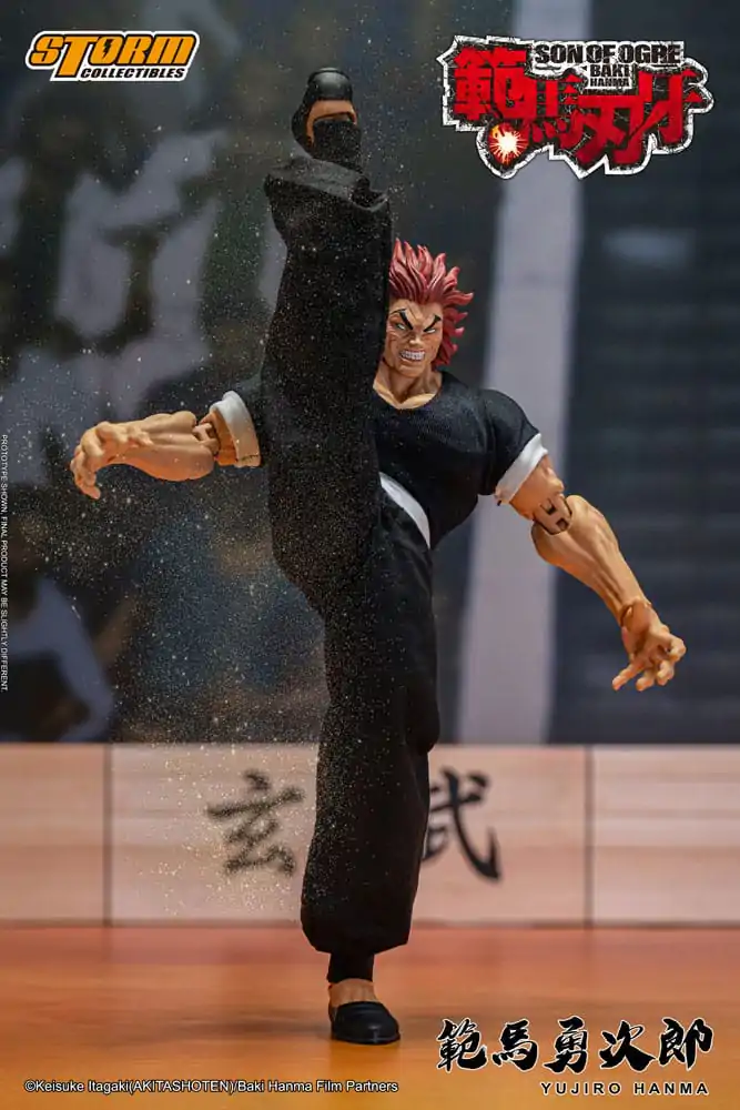 Baki 1/12 Yujiro Hanma akciófigura 18 cm termékfotó