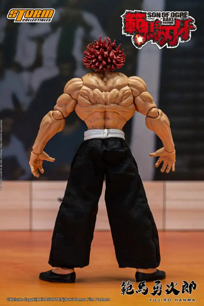 Baki 1/12 Yujiro Hanma akciófigura 18 cm termékfotó