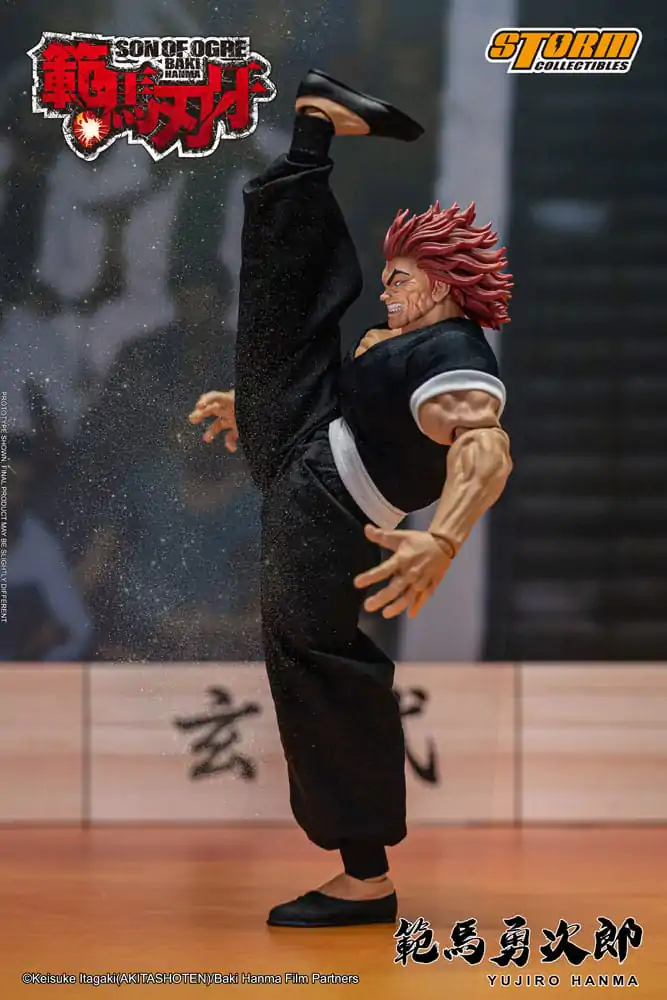 Baki 1/12 Yujiro Hanma akciófigura 18 cm termékfotó