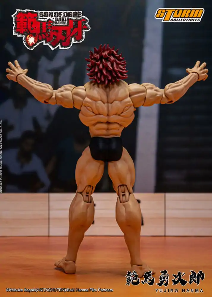 Baki 1/12 Yujiro Hanma akciófigura 18 cm termékfotó