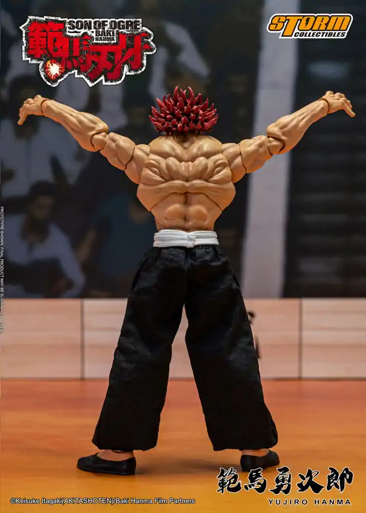 Baki 1/12 Yujiro Hanma akciófigura 18 cm termékfotó