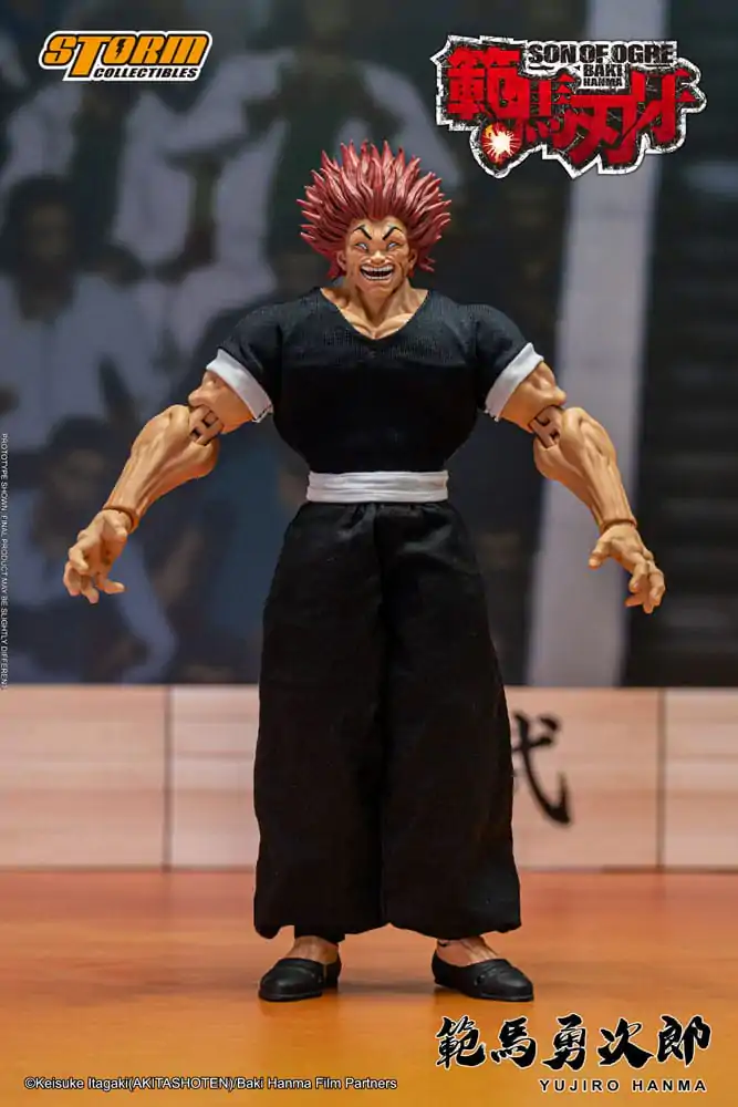 Baki 1/12 Yujiro Hanma akciófigura 18 cm termékfotó