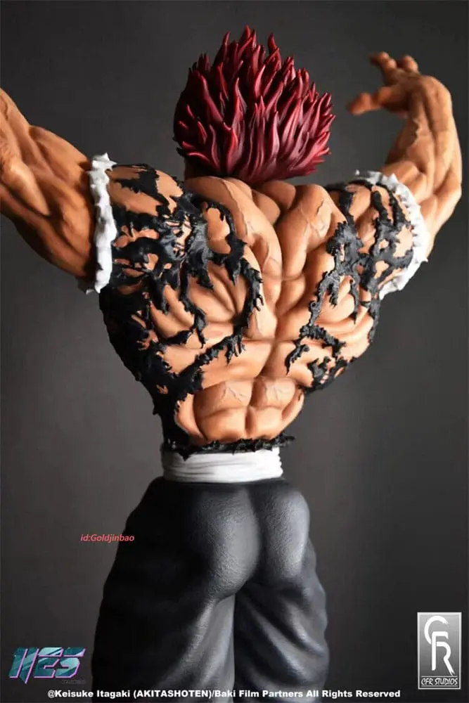 Baki 1/6 Yujiro Hanma szobor figura 37 cm termékfotó