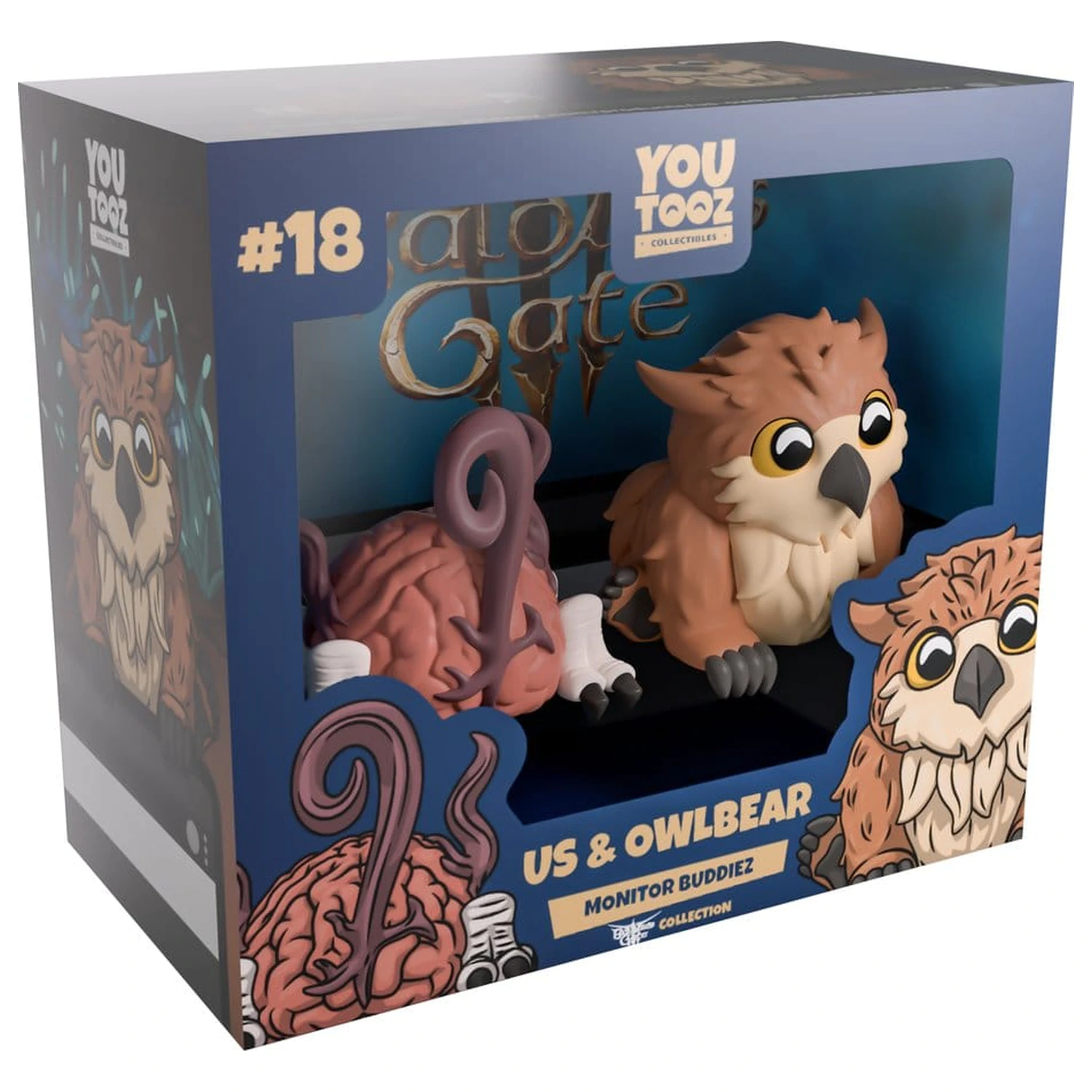 Baldur's Gate 3 Vinyl figurák Us & Owlbear 4 cm termékfotó