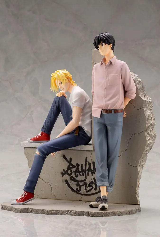 Banana Fish PVC ARTFXJ 1/8 Ash &amp; Eiji szobor figura 25 cm termékfotó