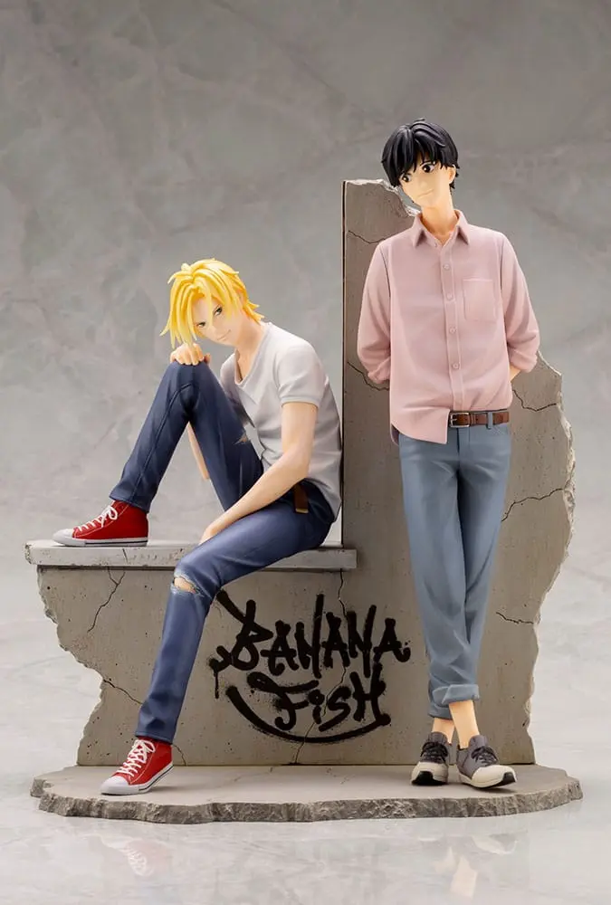 Banana Fish PVC ARTFXJ 1/8 Ash &amp; Eiji szobor figura 25 cm termékfotó
