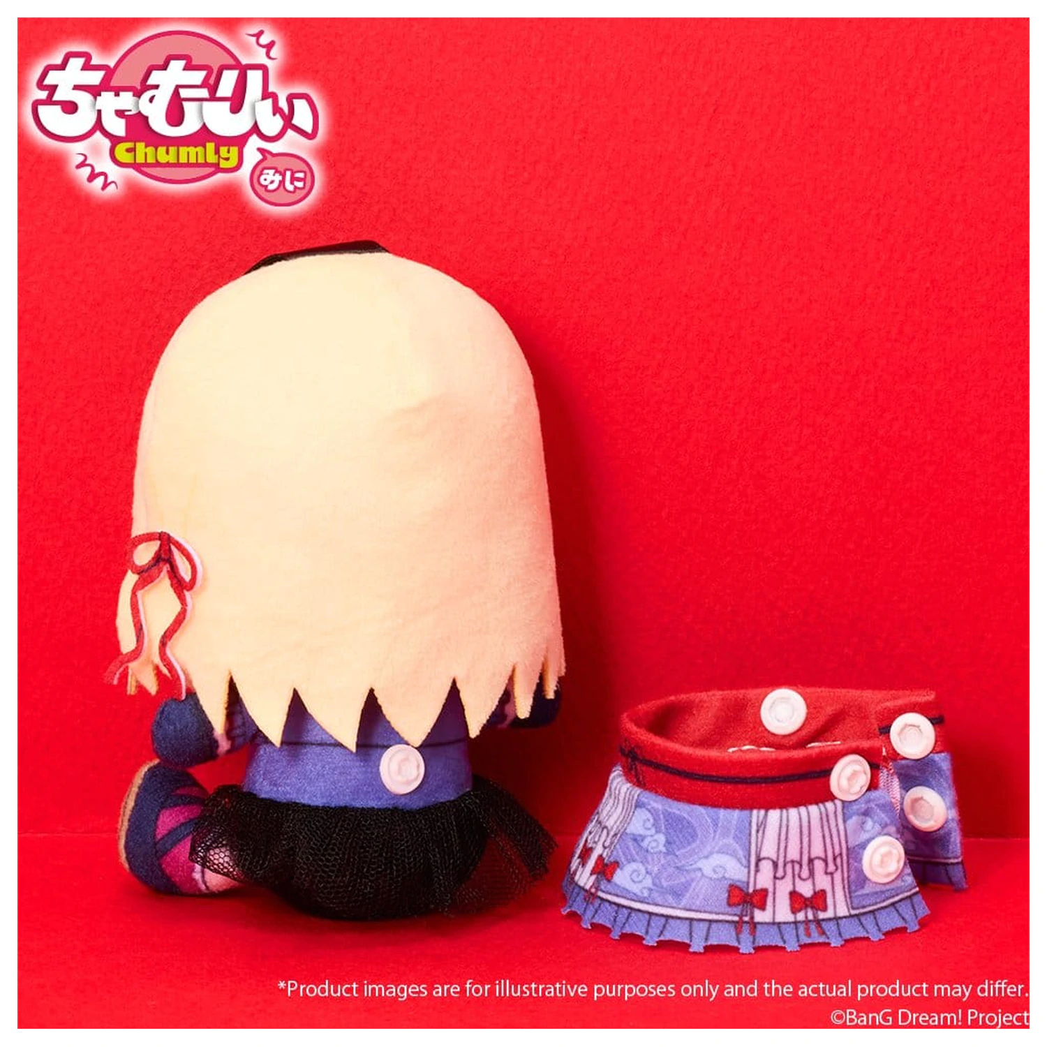 BanG Dream! Chamuri Mini plüss kulcstartó Ave Mujica Senbi Toryo Ver. Doloris 10 cm termékfotó